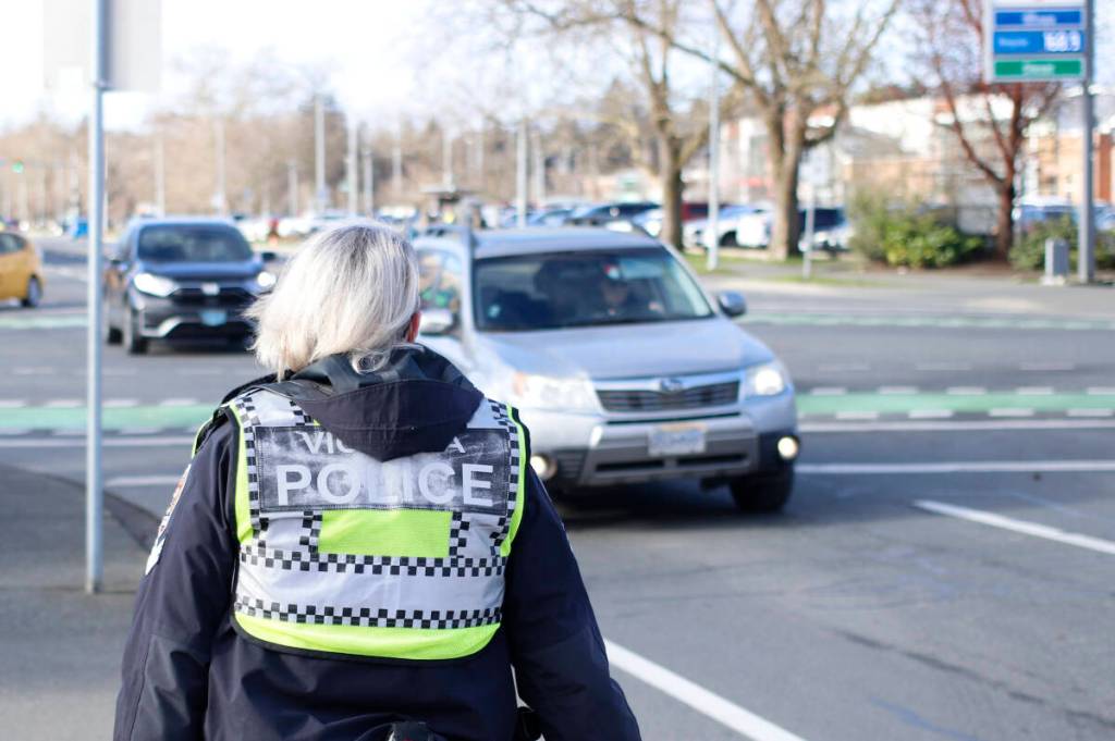 Police set sights on traffic enforcement at busy Victoria intersection