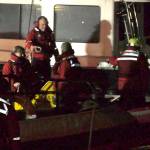 The paddler was reached shortly before 3 a.m. in a rescue that included two vessels and eight members of the Royal Canadian Search and Rescue along with assistance from the RCMP and Courtenay and Comox Fire Department members who set up large lights to illuminate the area. (Gord Kurbis)